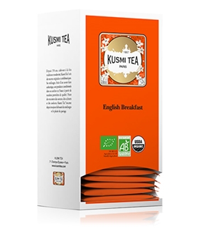 English Breakfast Bio Etui carton 25 sachets KusmiPro 50 gr