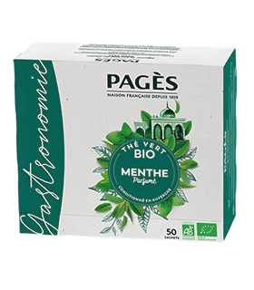 the vert bio menthe pages gastronomie 50 sachets