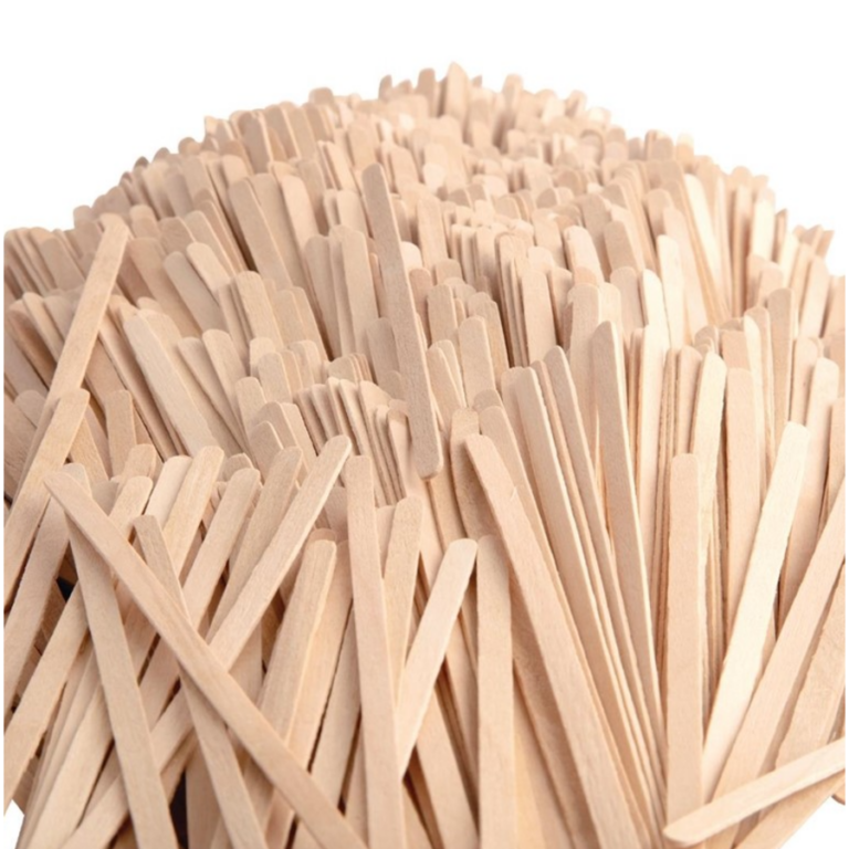 Agitateurs en bois biodégradables